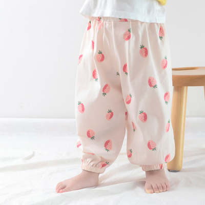 儿童纯棉裤子夏季长裤宝宝婴儿夏季薄款夏装男女灯笼裤宽松防蚊裤