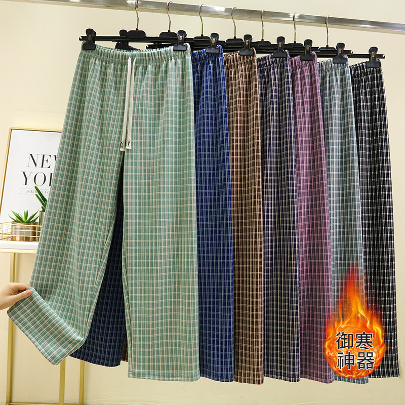 秋冬德绒直筒休闲长裤