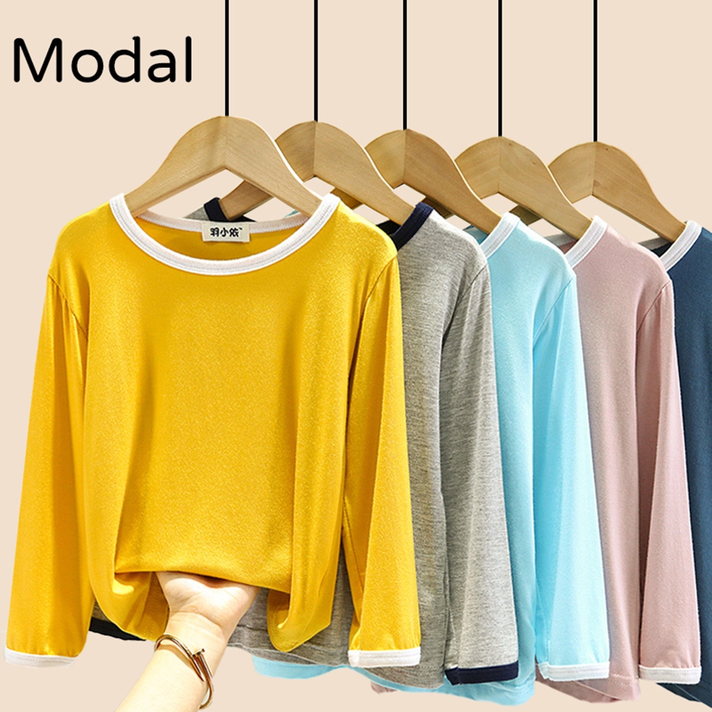 莫代尔儿童薄款家居服长袖睡衣