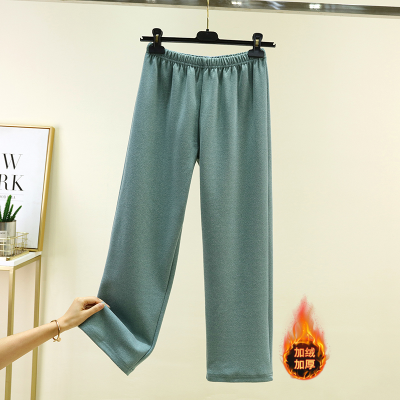 双面绒直筒休闲家居睡裤