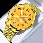 机芯表瑞士认证正品 男士 爸爸款 中老年人手表全自动防水夜光数字表