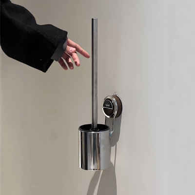 马桶刷家用无死角吸盘壁挂式厕所刷子置物架高级感卫生间清洁神器