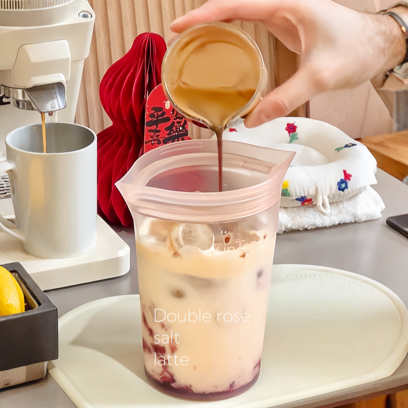 【被种草了！】硅胶食品保鲜袋水果咖啡收纳杯盒蔬果储存密封自封