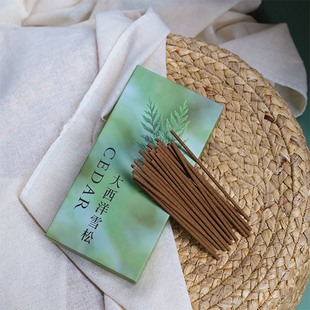 白鼠尾草短款粗香雪松圣木手工香薰香线香盒装冥想节日熏香礼品