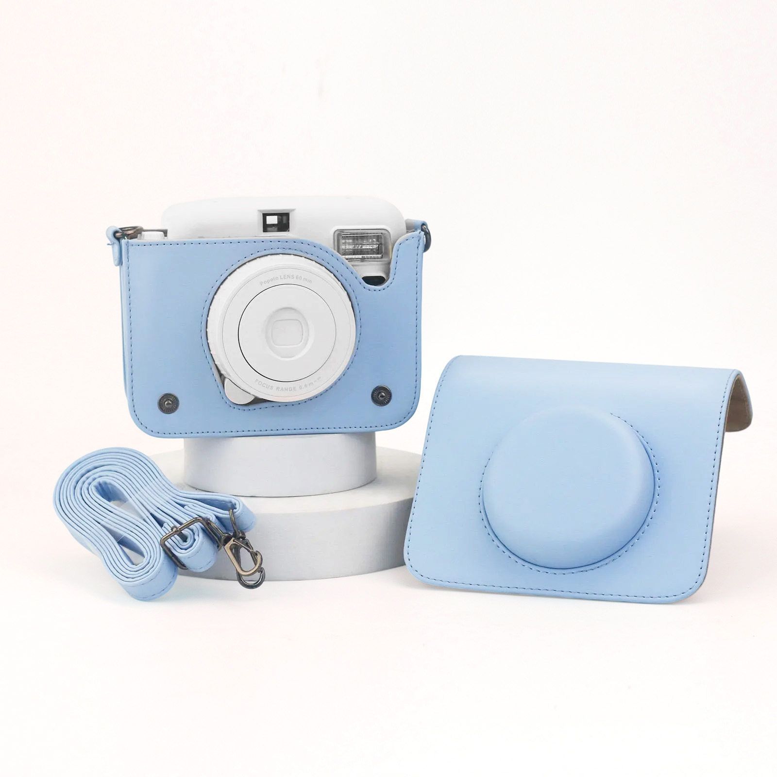 popoto拍立得相机包皮质