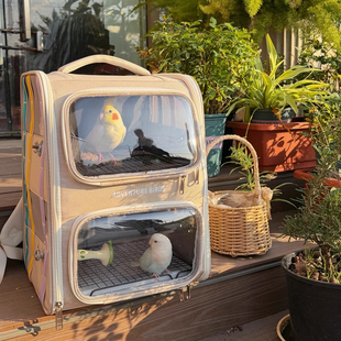 鹦鹉外出包鸟笼外带双层便携大号鸟背包多只玄凤虎皮凯克小太出行