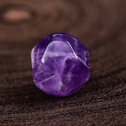 天然紫水晶刻面钻石切面散珠
