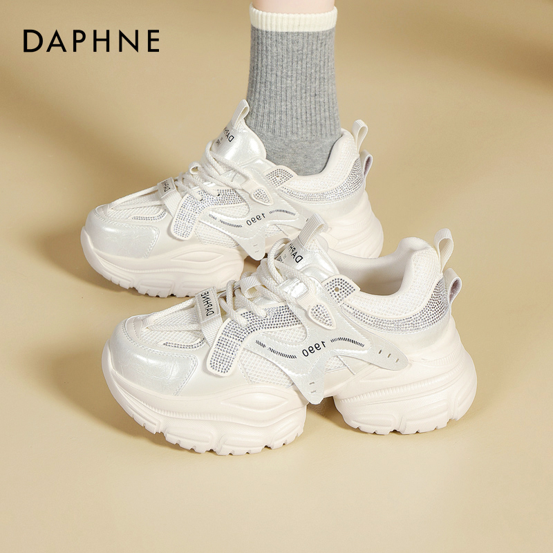 达芙妮旗舰店！厚底增高老爹鞋