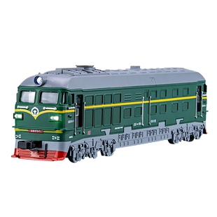 东风绿皮火车头模型仿真合金喷雾火车复古蒸汽火车头男孩玩具礼物
