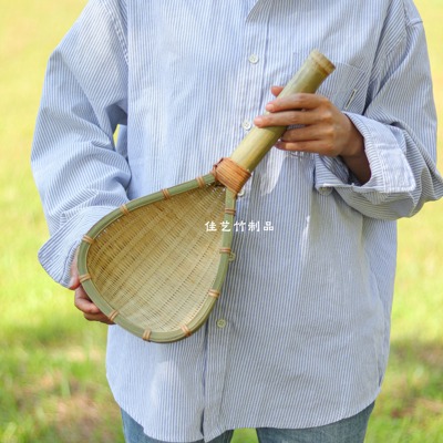 漏勺竹编笊篱漏斗沥水捞面捞饺子