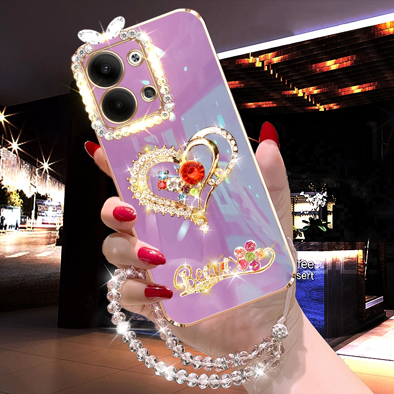 OPPOReno9硅胶网红个性镶钻软壳