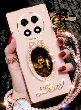 oppoA2pro手机壳OPPOA2por保护壳5G硅胶套镜头全包防摔PJG110软壳opopa2por镜子外壳女带钻0PP0a2Pr0补妆镜子