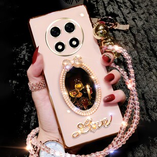 oppoA2pro手机壳OPPOA2por保护壳5G硅胶套镜头全包防摔PJG110软壳opopa2por镜子外壳女带钻0PP0a2Pr0补妆镜子