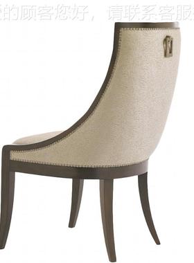 厂家直销店桌椅舒适靠背布艺酒店餐椅背新12264扶手中式轻靠奢实