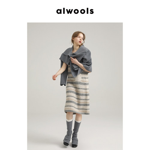 alwools宽松A字版型圆领