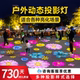 动态特效广告logo投影灯地面户外公园亮化图案花定制氛围蝴蝶射灯