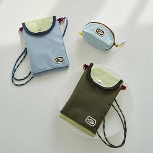 手机包斜跨小包 阿莫玲 卡片式 便携式 手机护照收纳袋 护照包