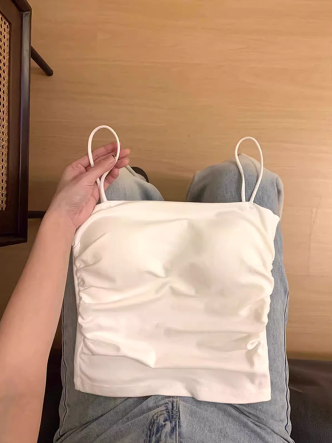 美背白色纯欲风带胸垫小吊带背心女夏季内搭外穿独特精致绝美上衣,女装/女士精品,背心吊带,淘宝优惠券,粉丝福利购,淘宝优惠卷