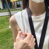 白色内搭吊带背心女夏季 遮副乳圆领正肩百搭显瘦纯棉打底无袖 上衣