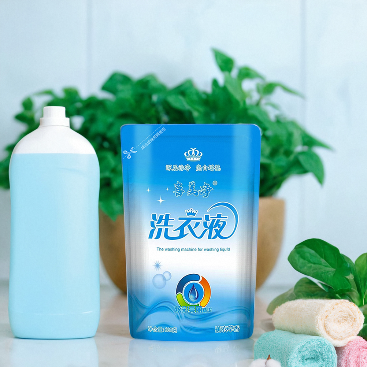 洗衣液袋装薰衣草香袋装补充装机洗抑菌洗涤剂清洗液内裤内衣女士