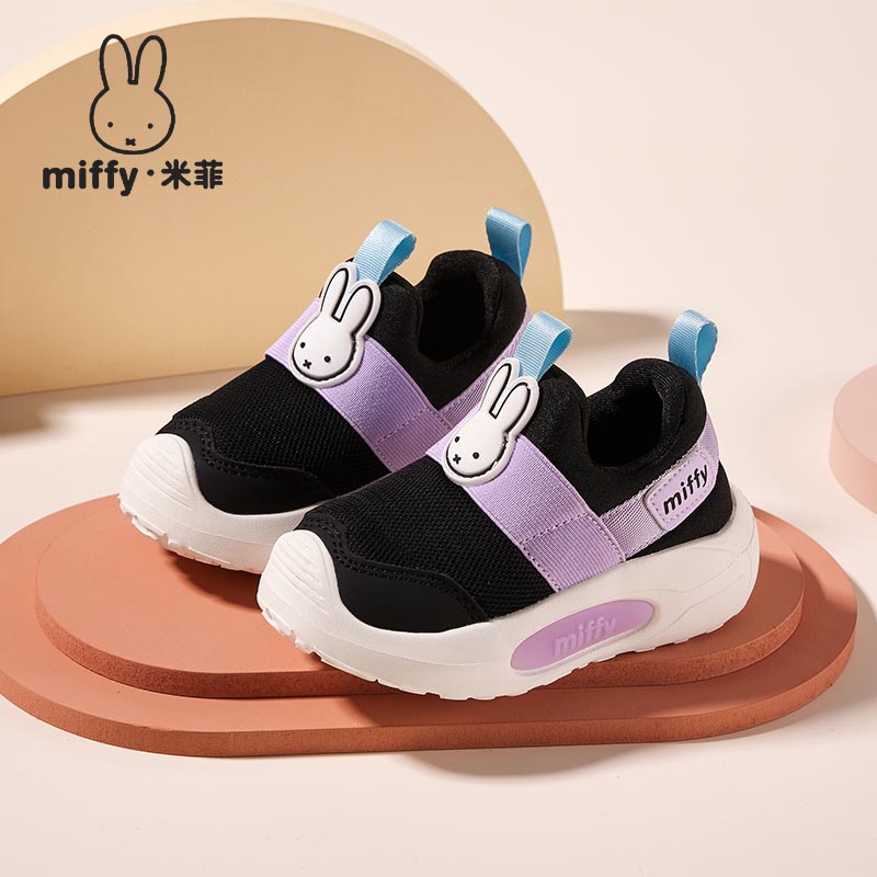 稳步鞋透气女童一脚蹬学步鞋