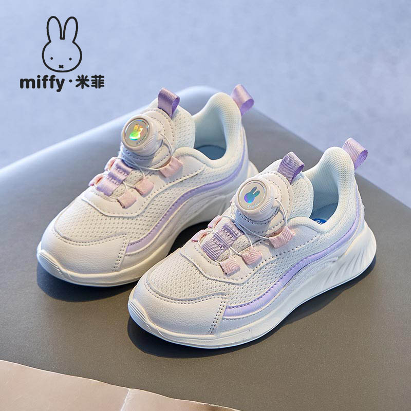 透气休闲女童网面运动鞋