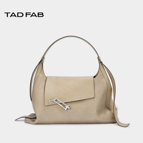 tadfab锁扣hobo包单肩斜挎软包