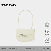 TADFAB包包新款 彩色牛皮小众锁扣设计腋下马鞍包通勤复古女包