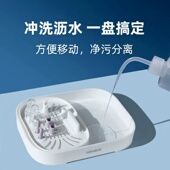 角膜塑形镜专用沥水盘OK镜双层沥水盆RGP硬镜接水盘便携清洗工具