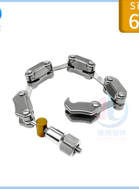 KF真空链式卡箍304不锈钢NW快装式63抱箍80卡扣100卡盘160管件2i.