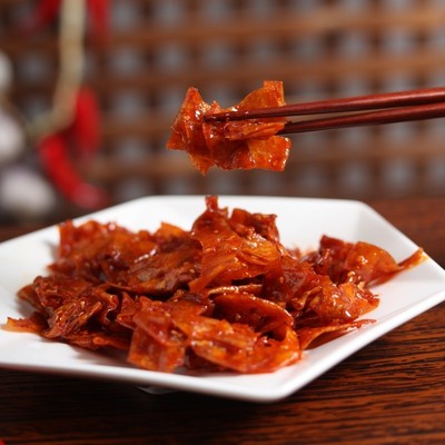 甜辣豆皮延边朝鲜族即食下饭泡菜