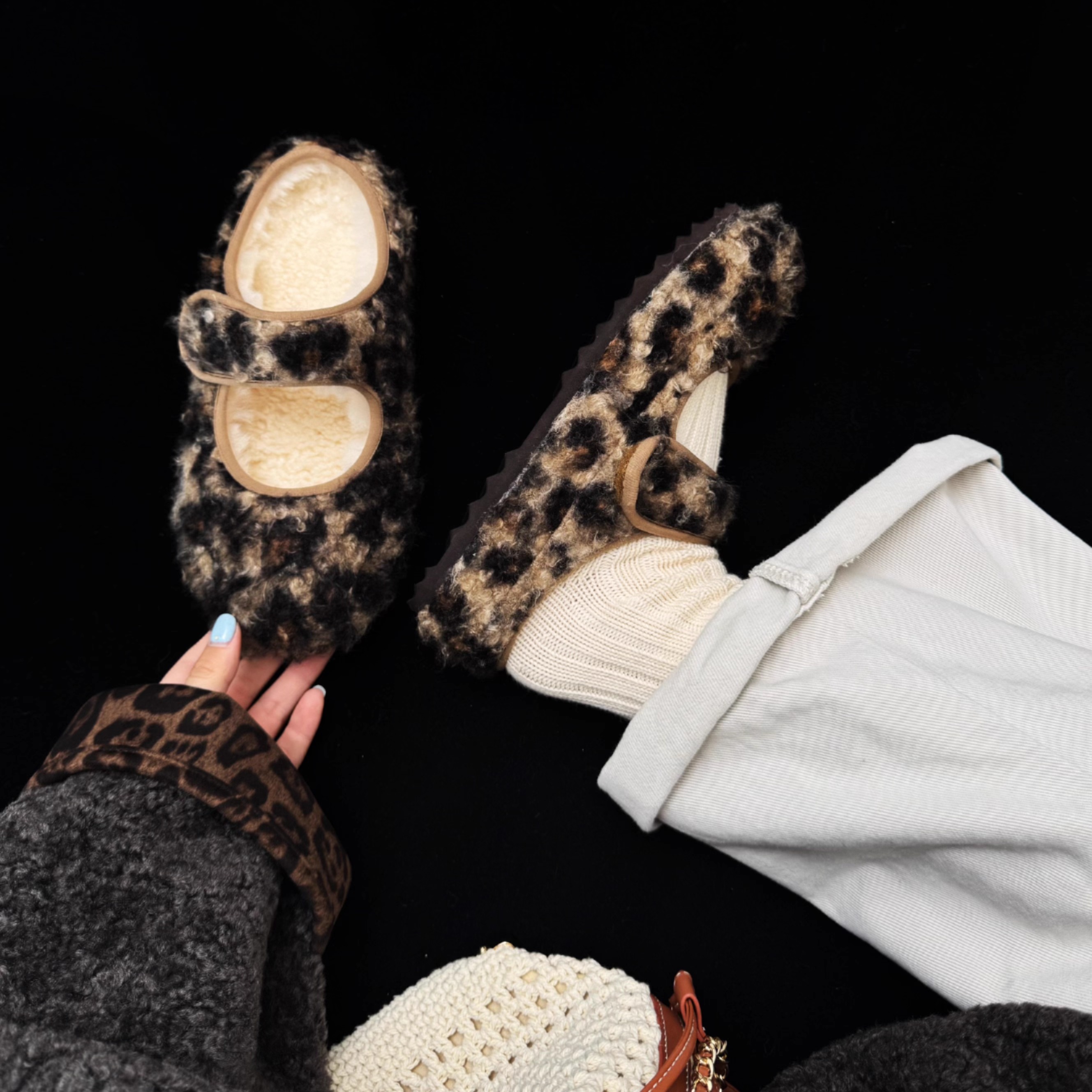 【半包-玛丽珍】2CM｜羊皮毛一体雪地靴真皮真毛轻便保暖一脚蹬