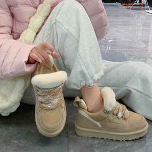 3CM｜羊皮毛一体雪地靴真皮真毛轻便增高保暖 梅尔 新款