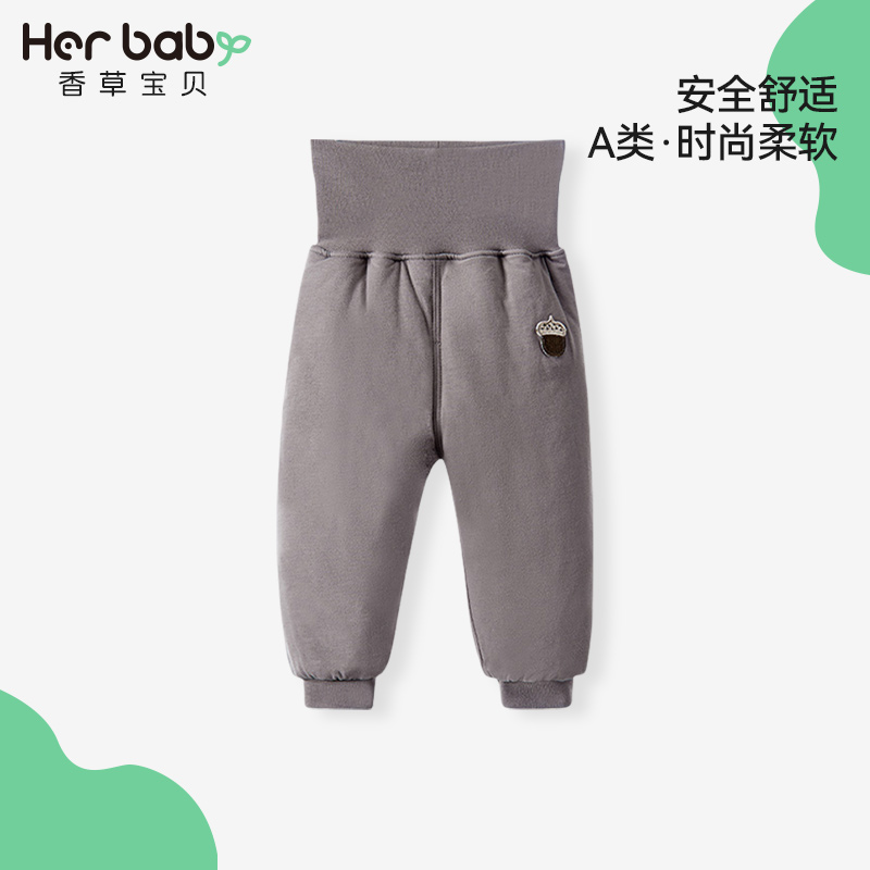 宝宝高腰长裤纯棉加厚婴幼儿棉裤