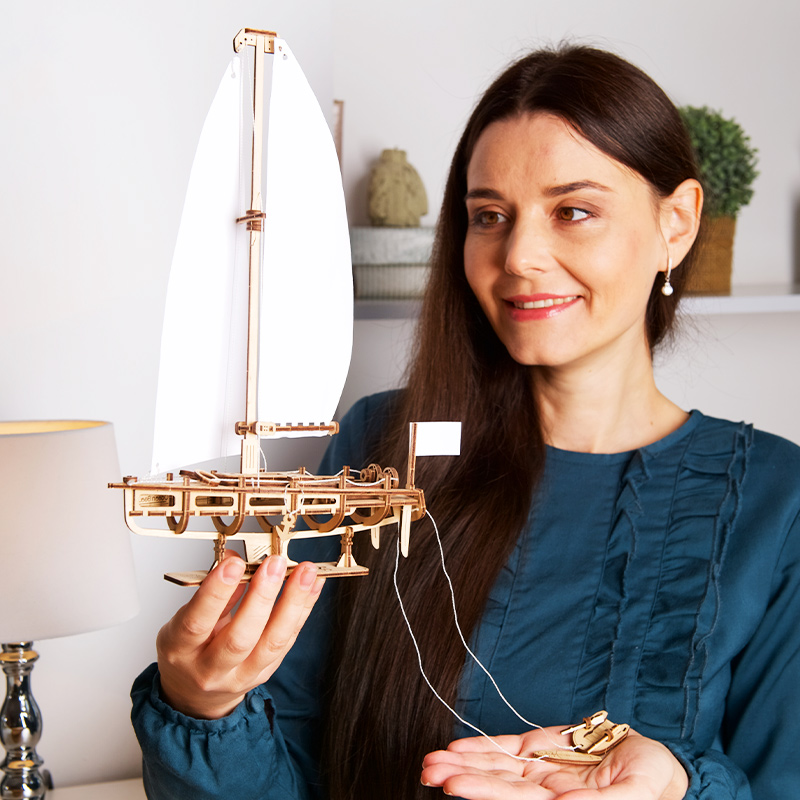 UGEARS海洋美景游艇木质模型