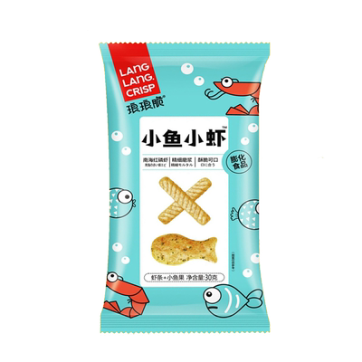 琅琅脆小鱼小虾休闲零食30g*8包