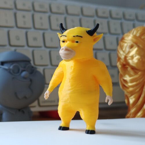 牛来！牛来手办抖音爆梗电影周边摆件恶搞爱趣味模型整蛊公仔
