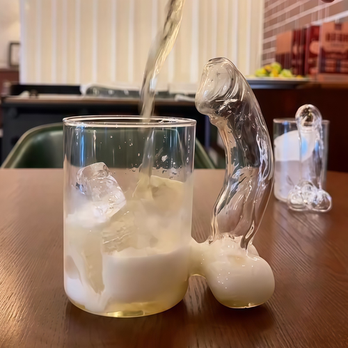 高硼硅把手搞怪鸡尾酒玻璃杯