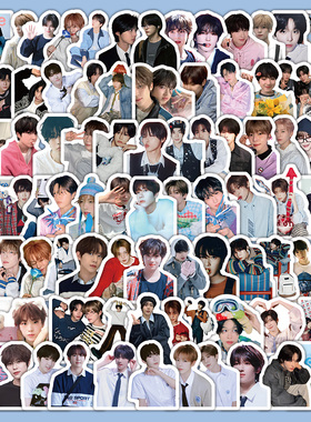 206张男团nct wish贴纸明星周边diy手账笔记本装饰贴画