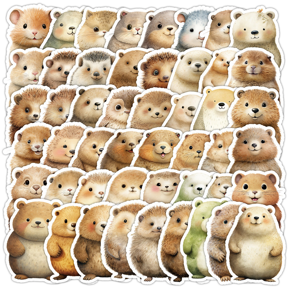 100张卡通圆滚滚小眼动物贴纸ins呆萌可爱装饰手机壳手账防水贴画,文具电教/文化用品/商务用品,贴纸/立体贴纸,淘宝优惠券,粉丝福利购,淘宝优惠卷