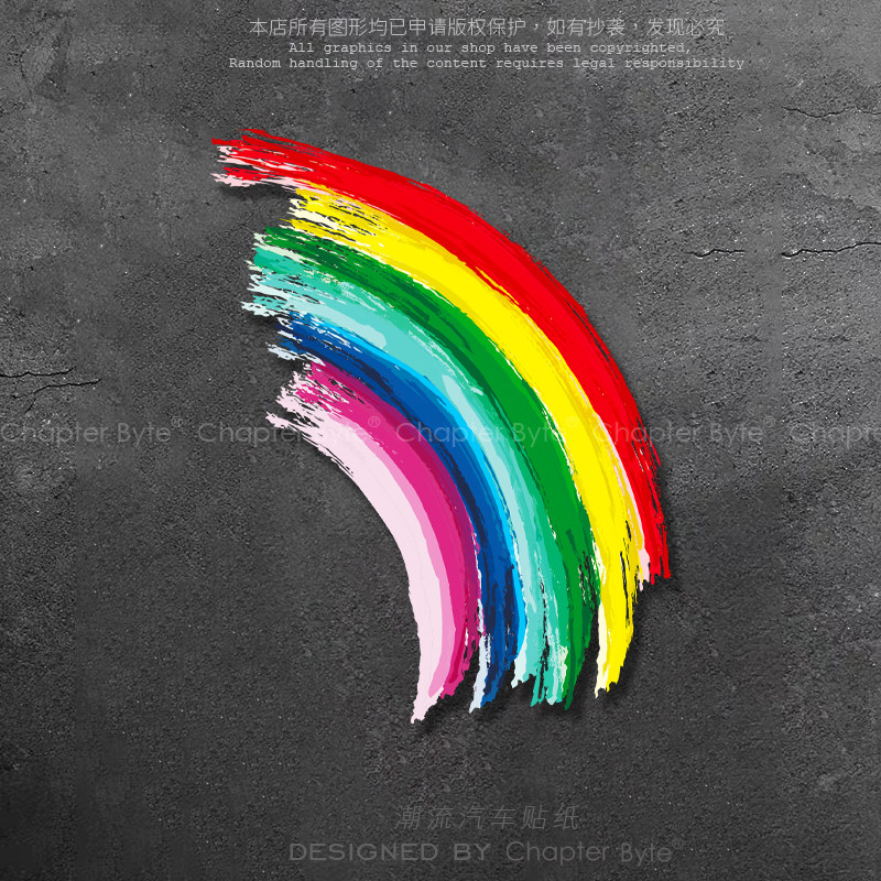 不留痕不留胶不掉色防水防晒车贴