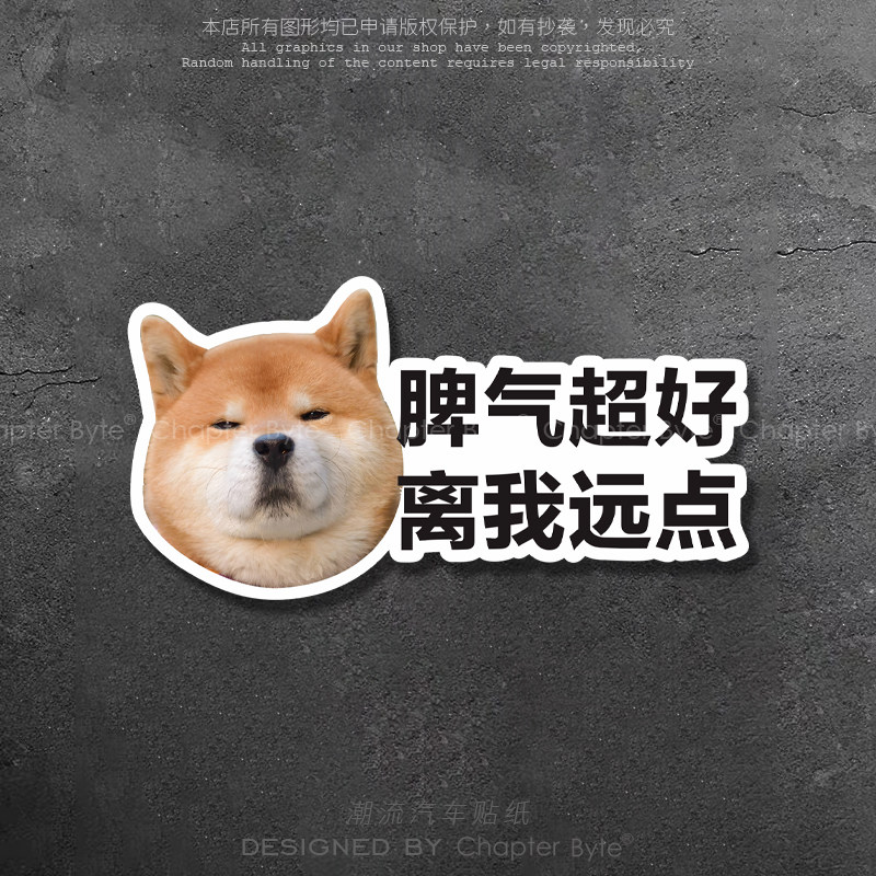 不留痕不留胶易去除防水防晒车贴