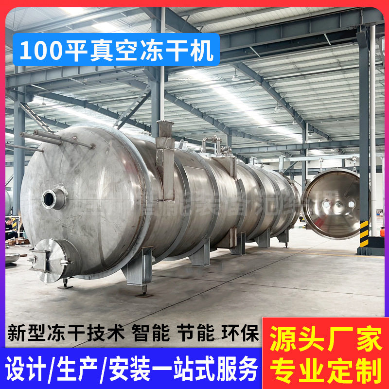 100平方山楂玉米粒冻干机 薯条锅巴自动化脱水冻干设备 复水性好