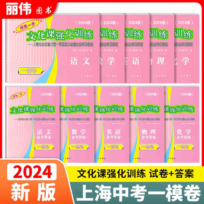 2024年上海中考一模卷全套语文数学英语物理化学历史道德与法治试卷领先一步文化课强化训练初三九年级摸考试卷子一模卷上海