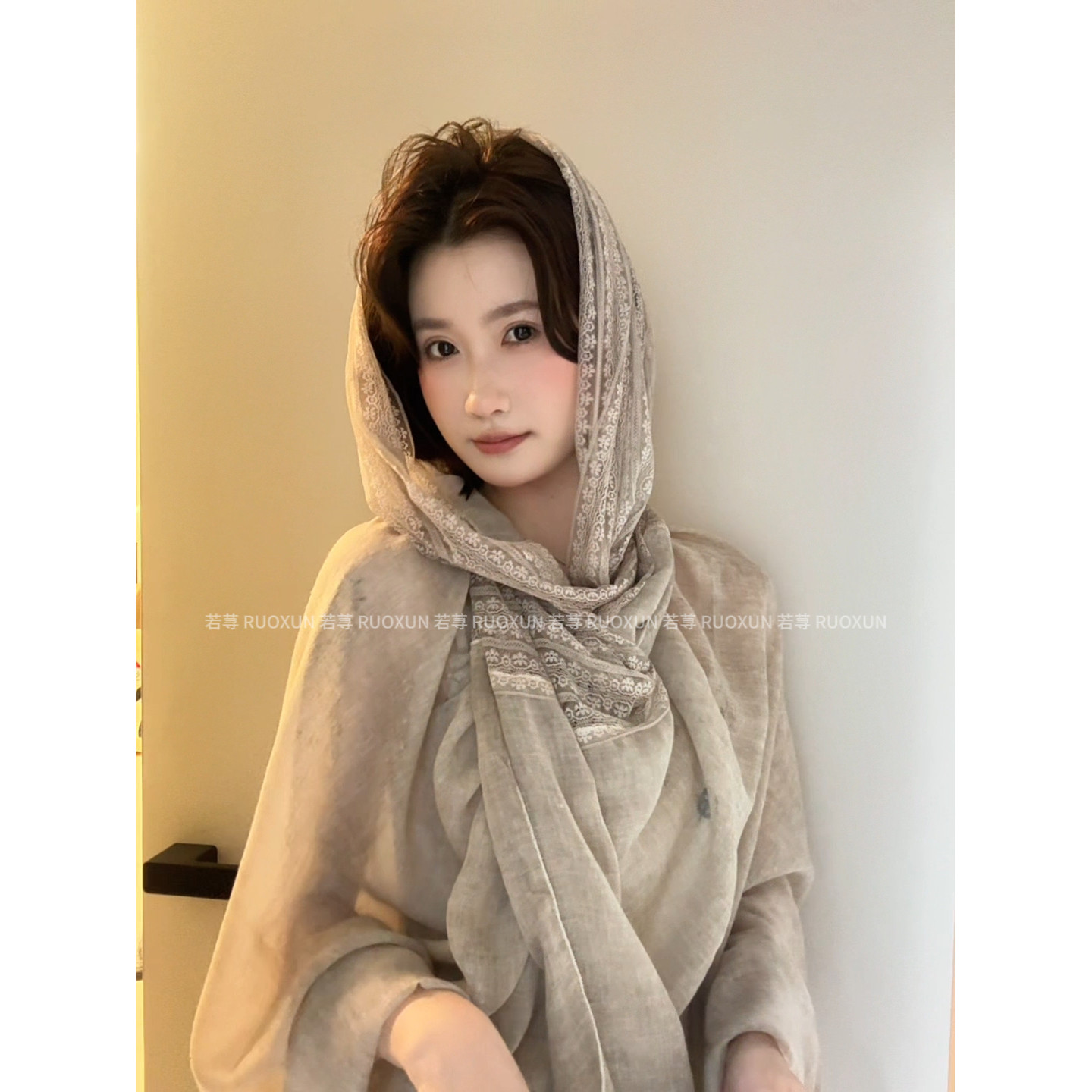 RUOXUN夏季旅游度假风披肩防晒外搭民族风坎肩百搭暑假出游披肩,服饰配件/皮带/帽子/围巾,围巾/丝巾/披肩,淘宝优惠券,粉丝福利购,淘宝优惠卷