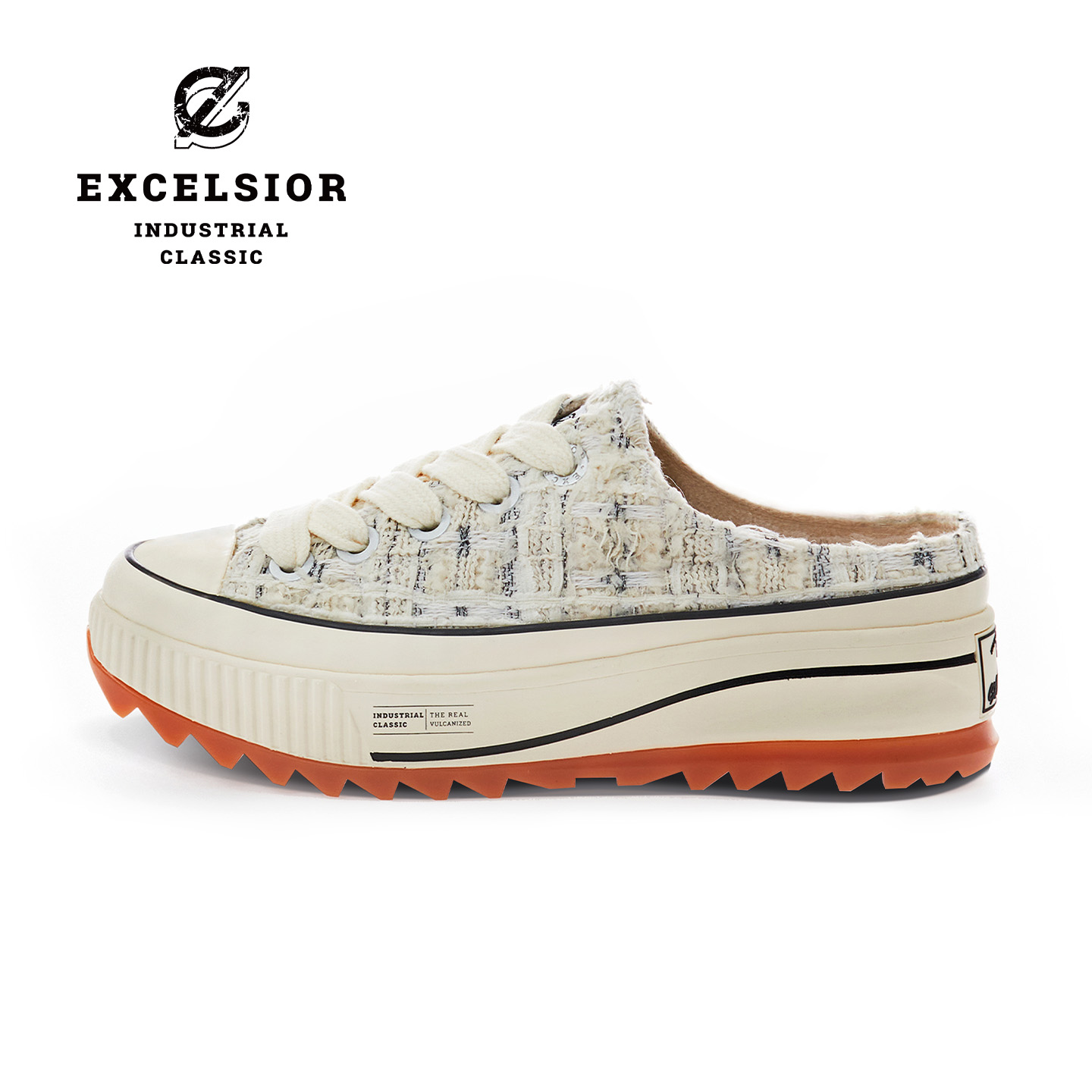 增高半拖EXCELSIOR加绒厚底