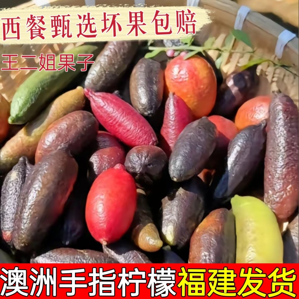 【现货】新鲜手指柠檬稀有澳洲拇柠檬