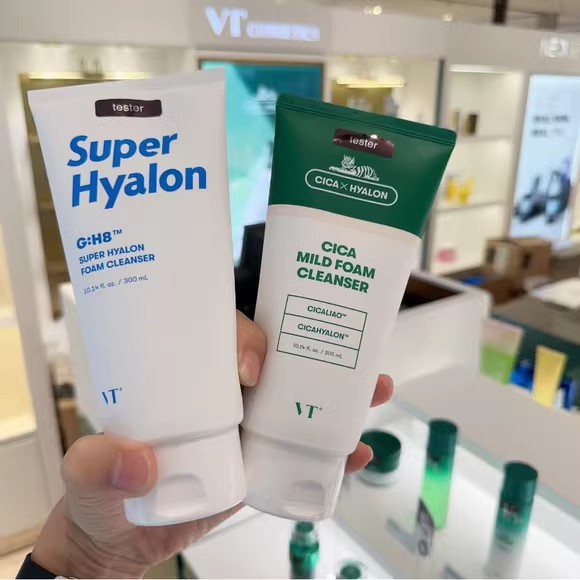 韩国VT老虎洗面奶玻尿酸积雪草深层清洁收缩毛孔控油祛痘去黑头