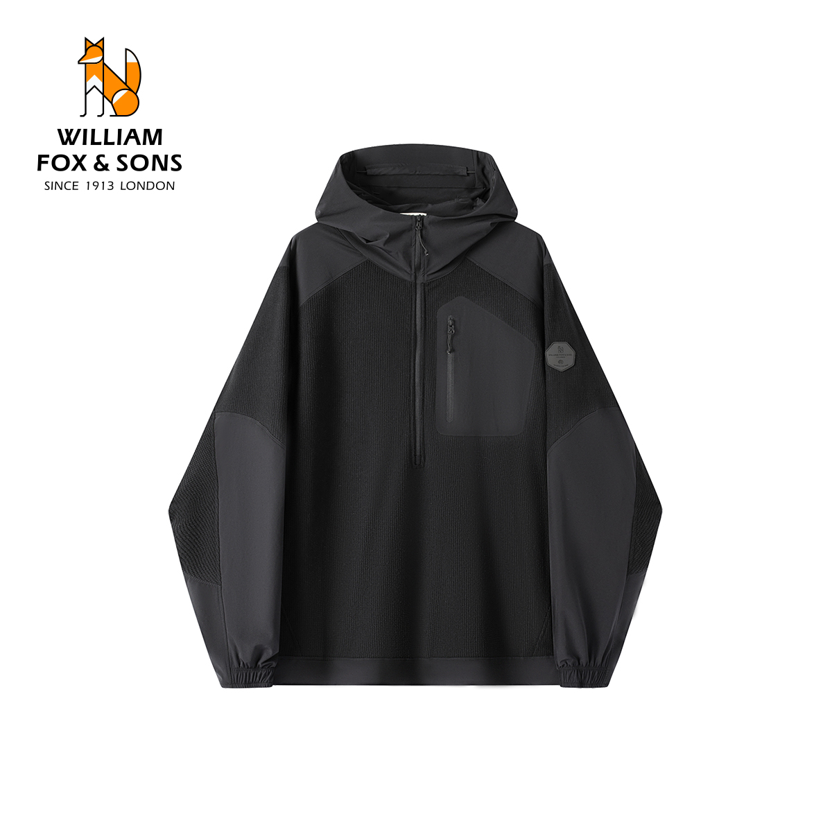 【10.08新品5折】复合绒保暖运动休闲连帽弹力潮流防风夹克外套男