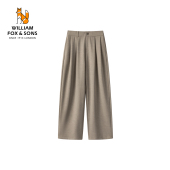 直筒休闲长裤 威廉福克斯男装 春垂感西裤 男士 莱赛尔混纺羊毛阔腿裤